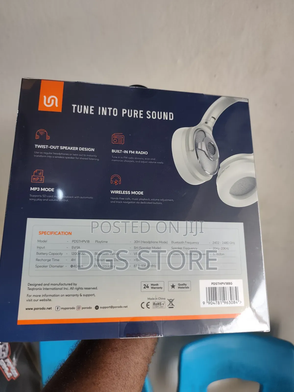 Porodo Sondtec Zuma 2in1 Bluetooth Headphone