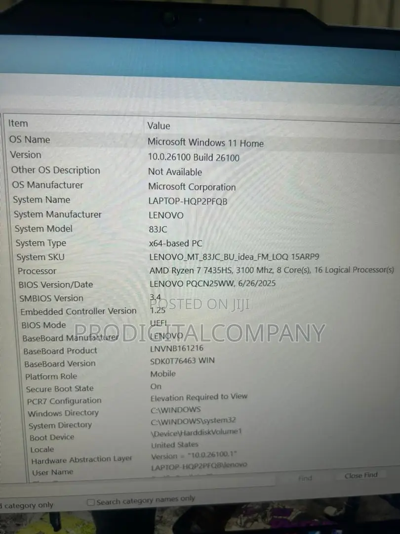 Laptop Lenovo LOQ 15ARP9 16GB AMD Ryzen 7 SSD 512GB
