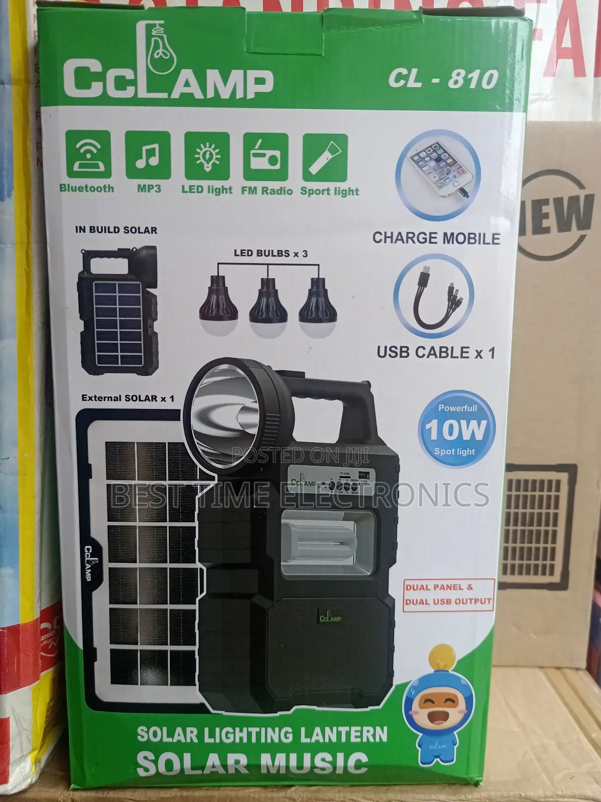 Cclamp Portable Solar Light Power Pack