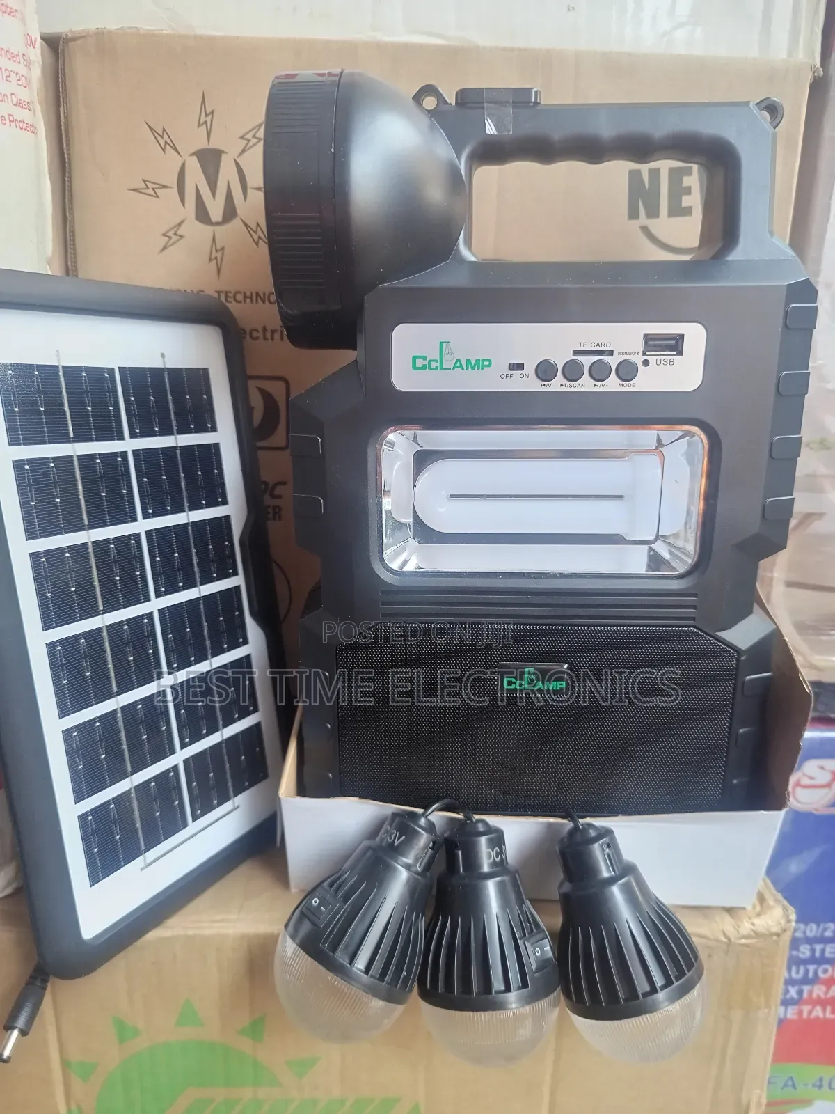 Cclamp Portable Solar Light Power Pack