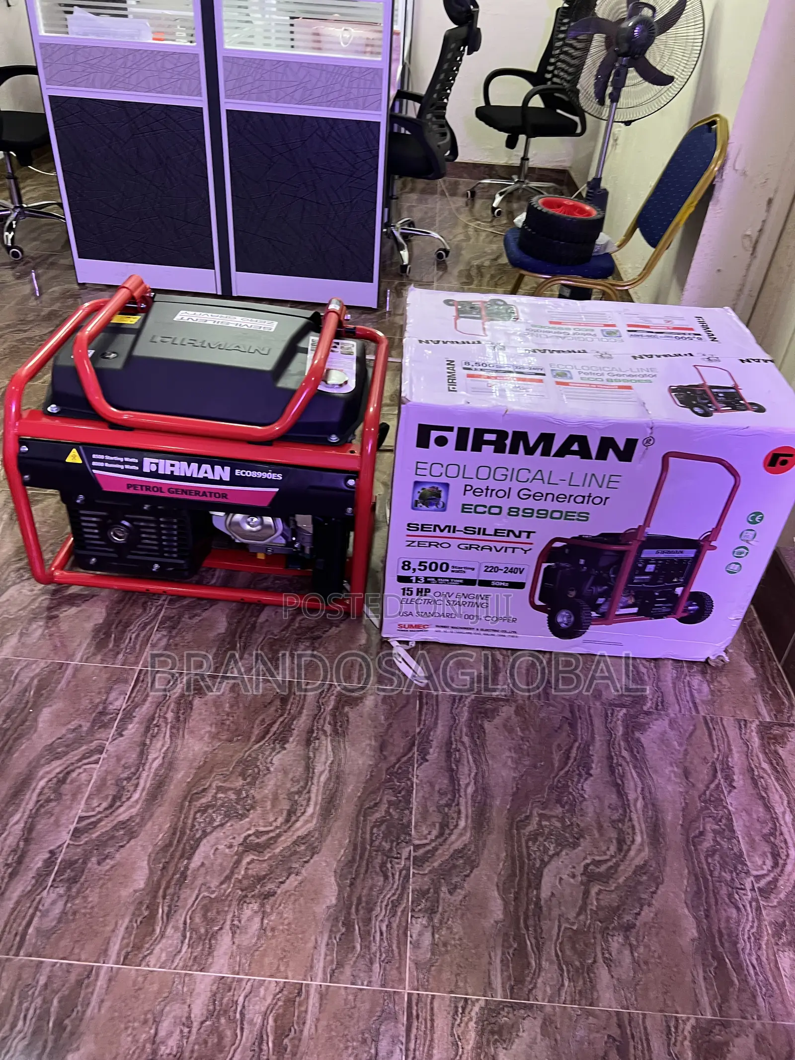 Firman Eco8990es 6.0kva Key Start Generator – Heavy Duty Engine