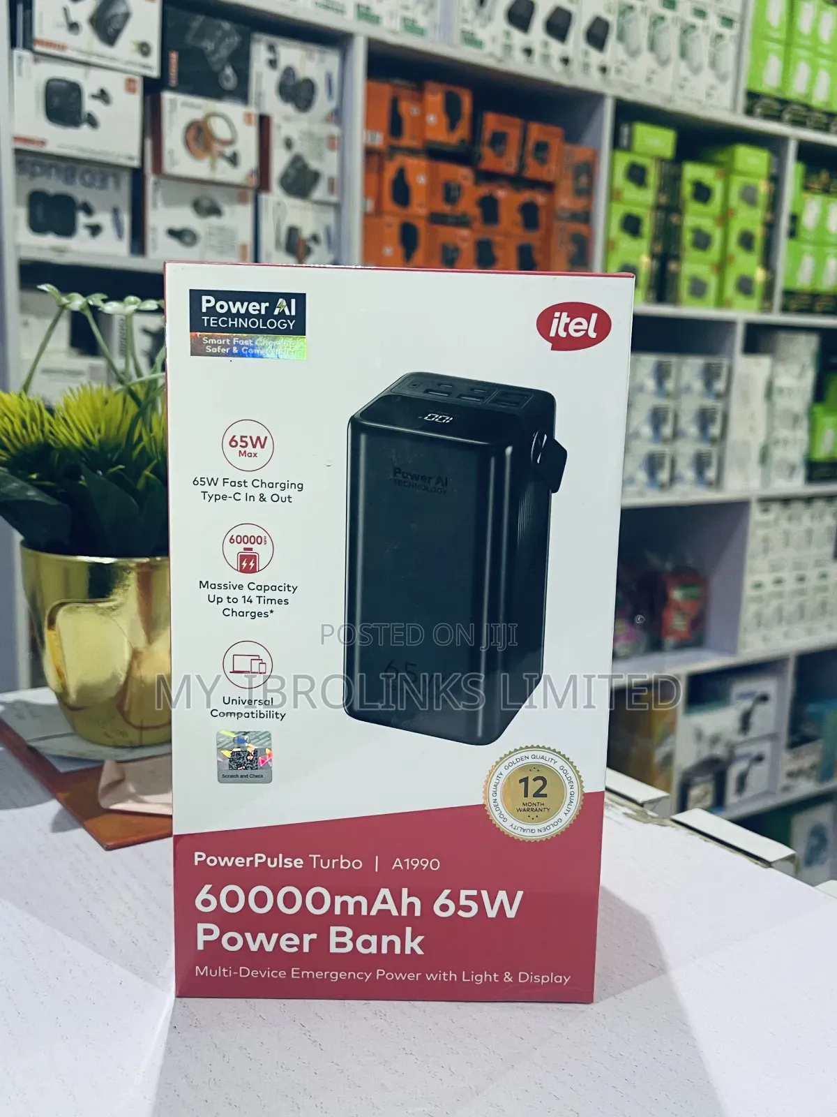 Itel 60000mah 65w Power Bank
