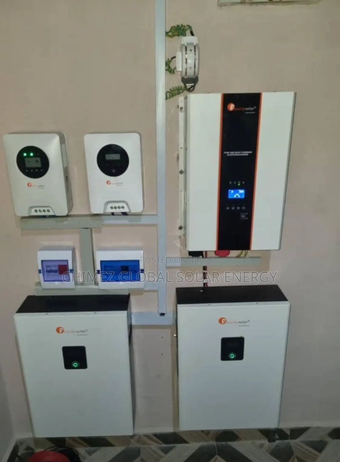 600watts Solar Panel+20kwh Lithium Ion Battery *10kva Inverter