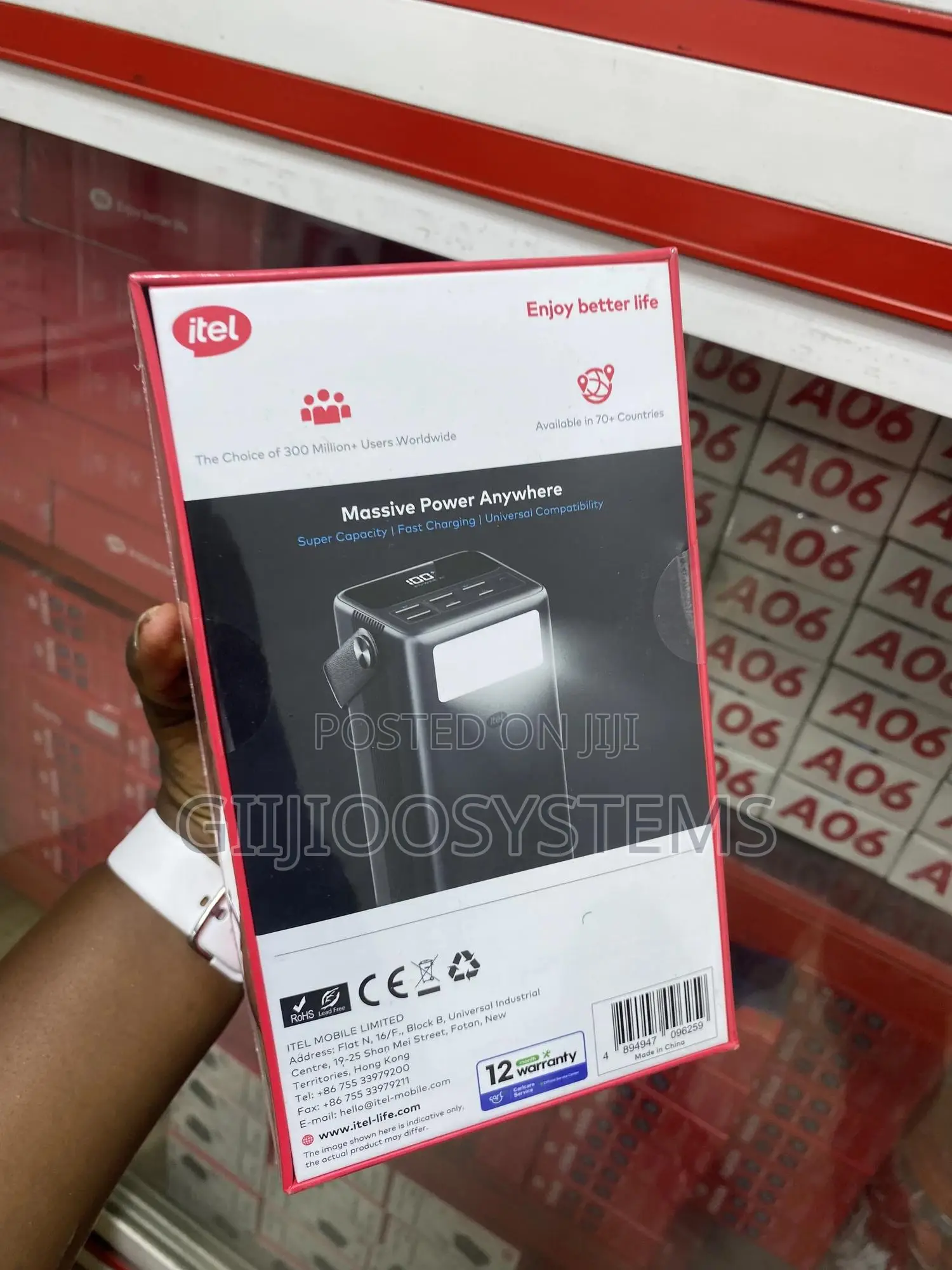 Itel60000mah 65watts Powerbank
