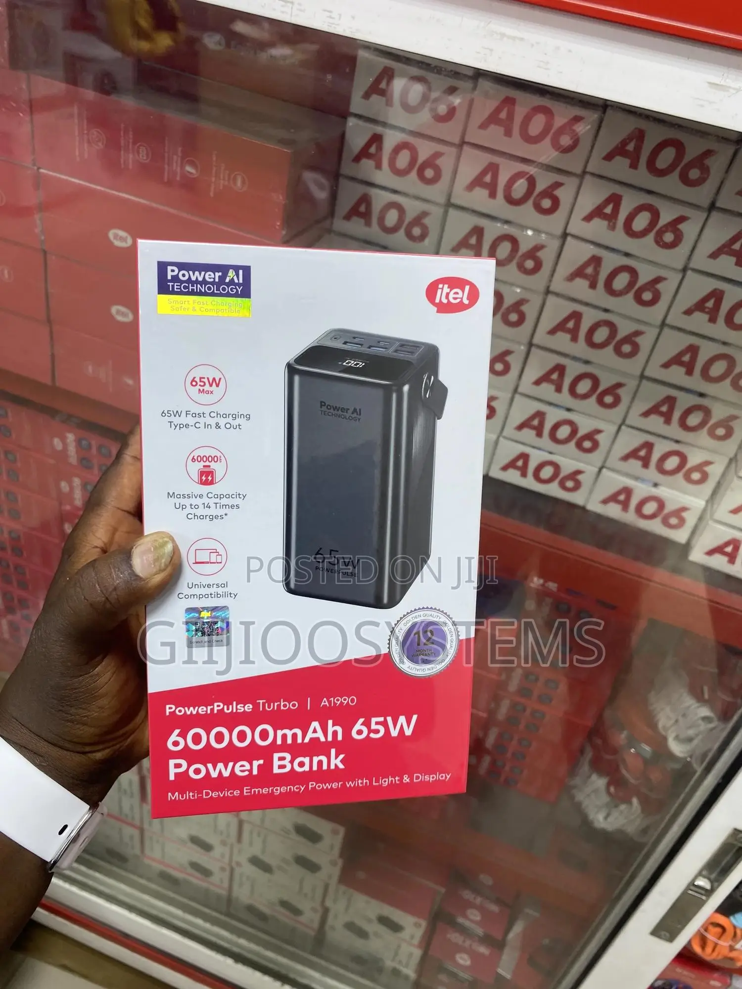 Itel60000mah 65watts Powerbank