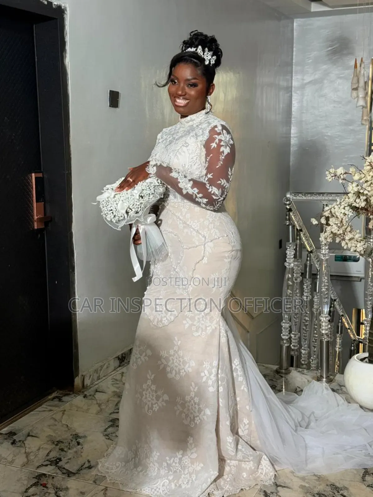 Wedding Gown and Bouquet