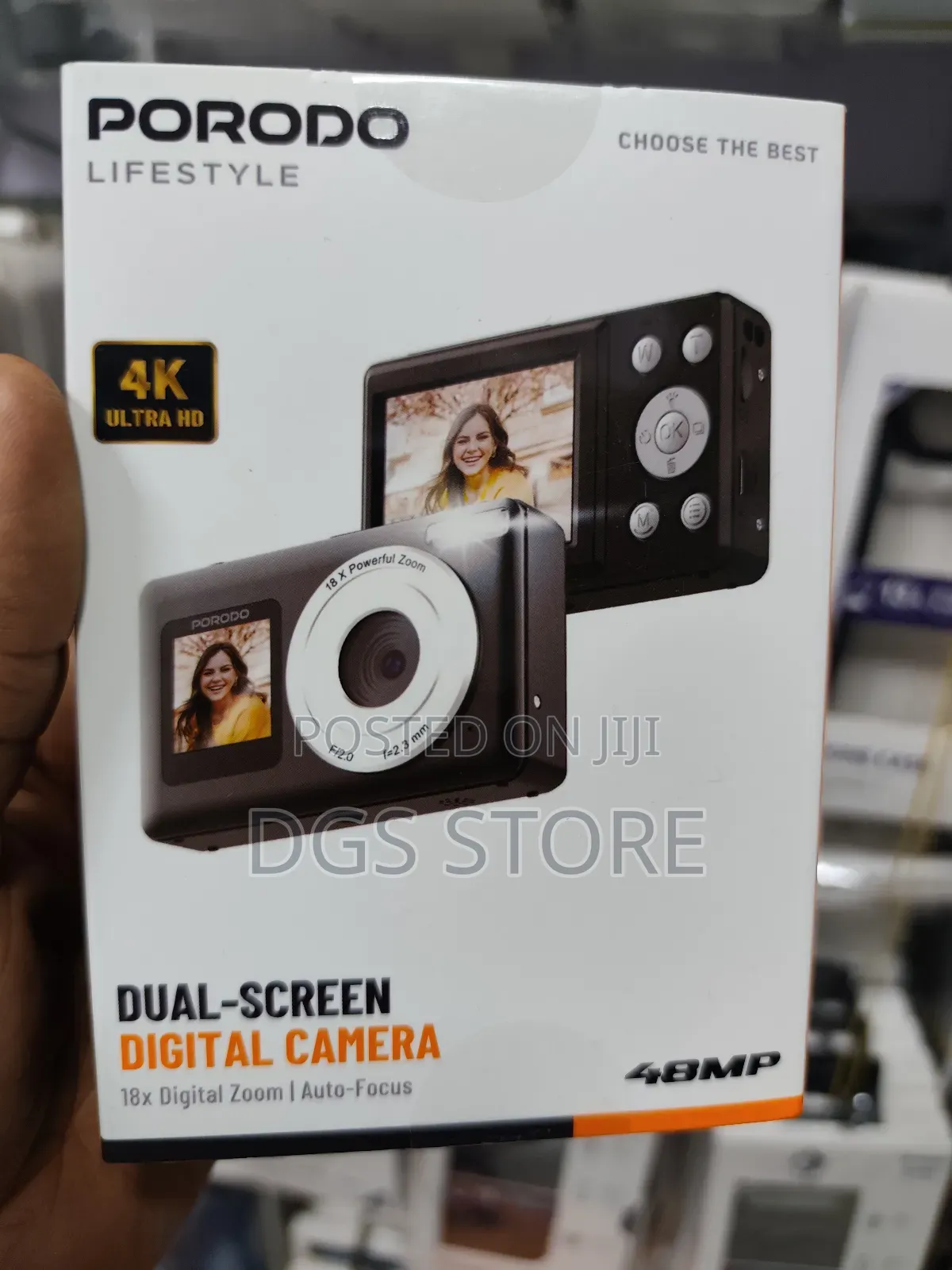Porodo Dual Screen Digital Camera 48mp