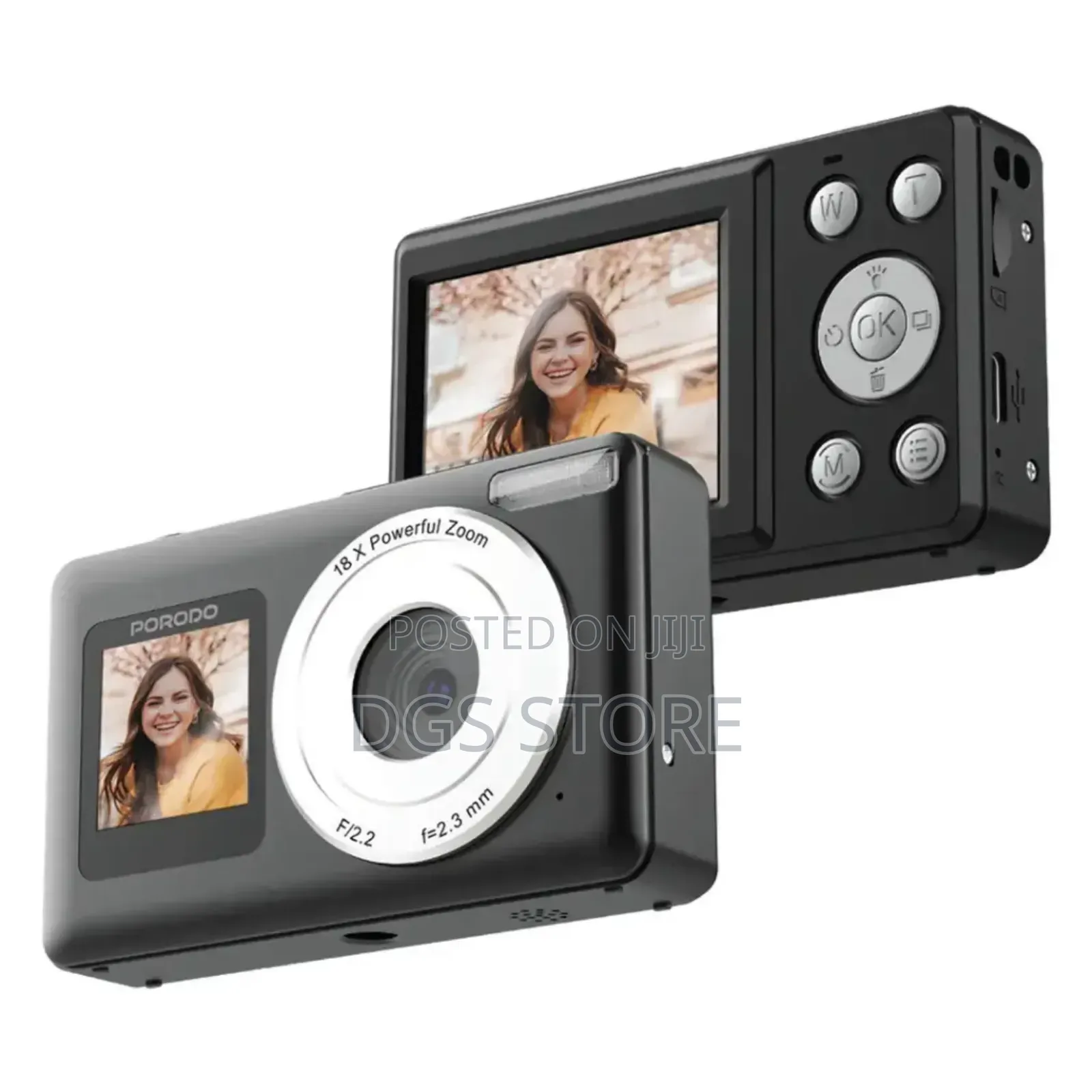 Porodo Dual Screen Digital Camera 48mp