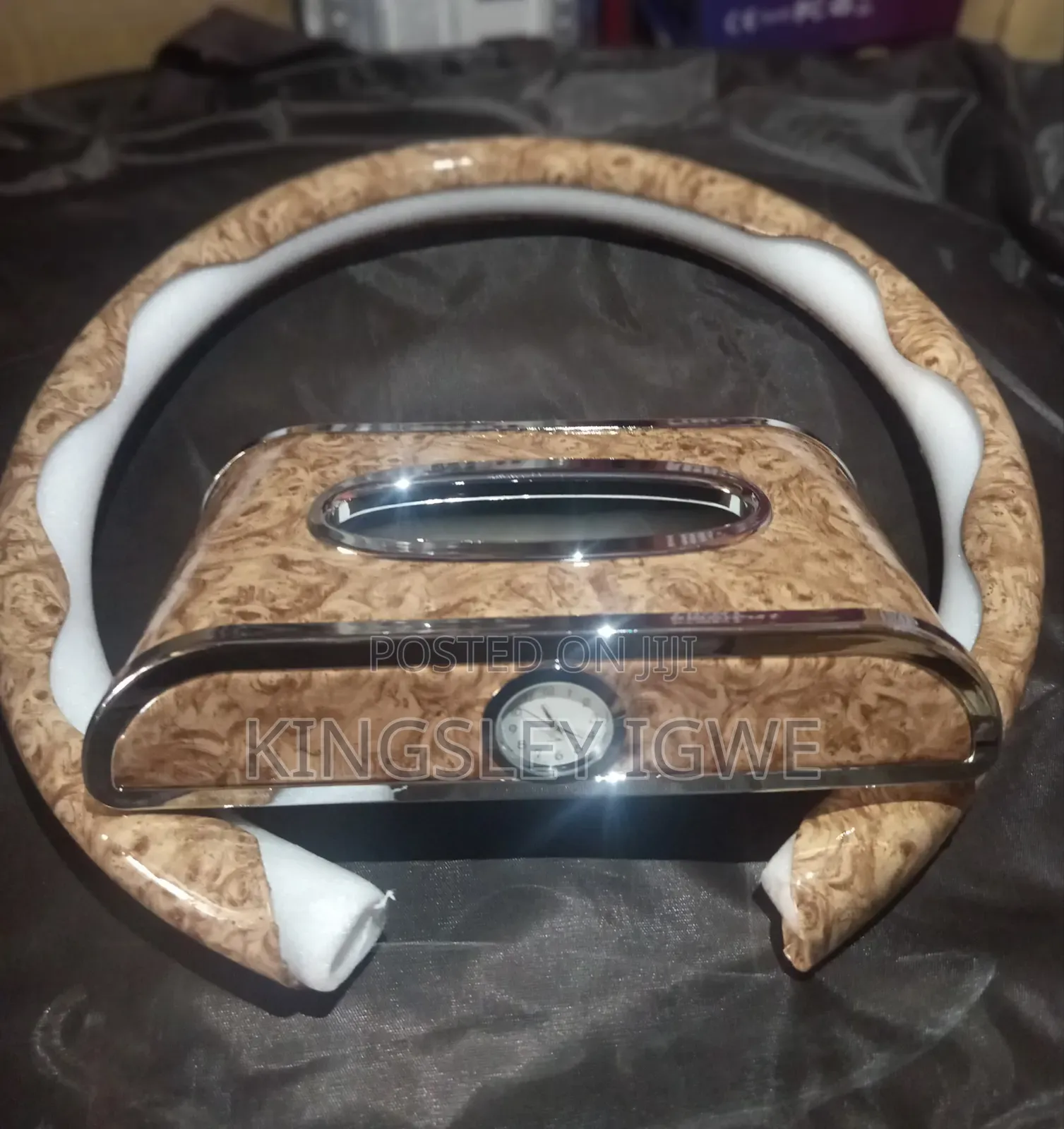 Car Tissue Box With Matching Steering Wheel Cover