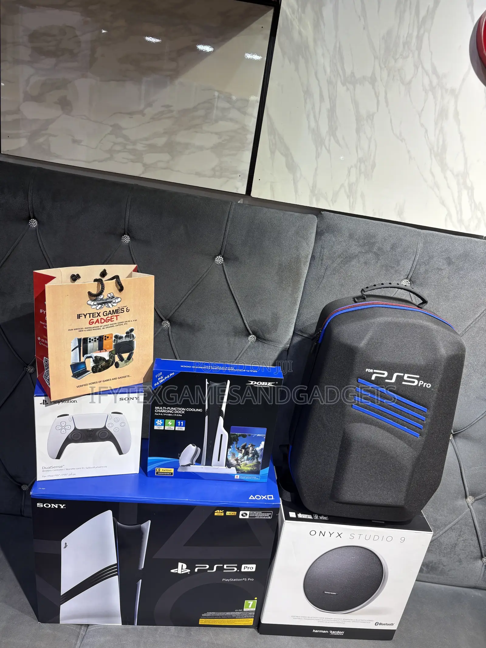 New Ps 5 Pro 2tb With Original Pad , 12 Installed Games , Bag