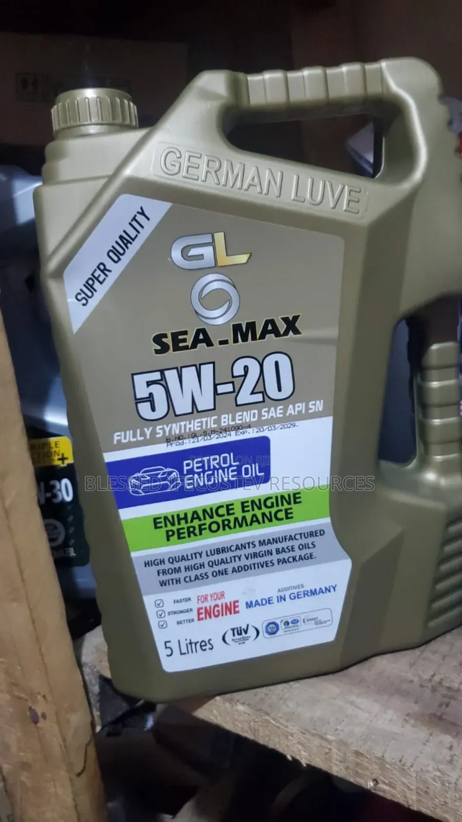 Seamax Engine Oil 0w20 5litrs