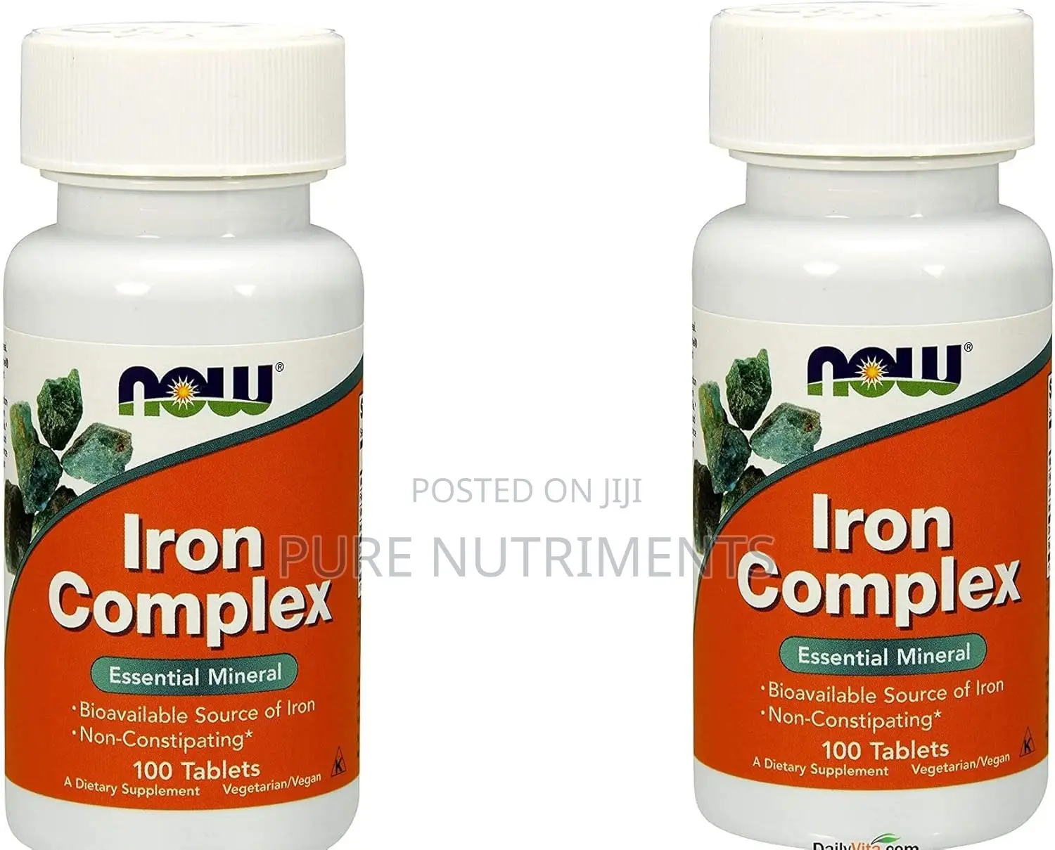 Now Iron Complex 100 Tablets– For Healthy Blood and Hormonal Support