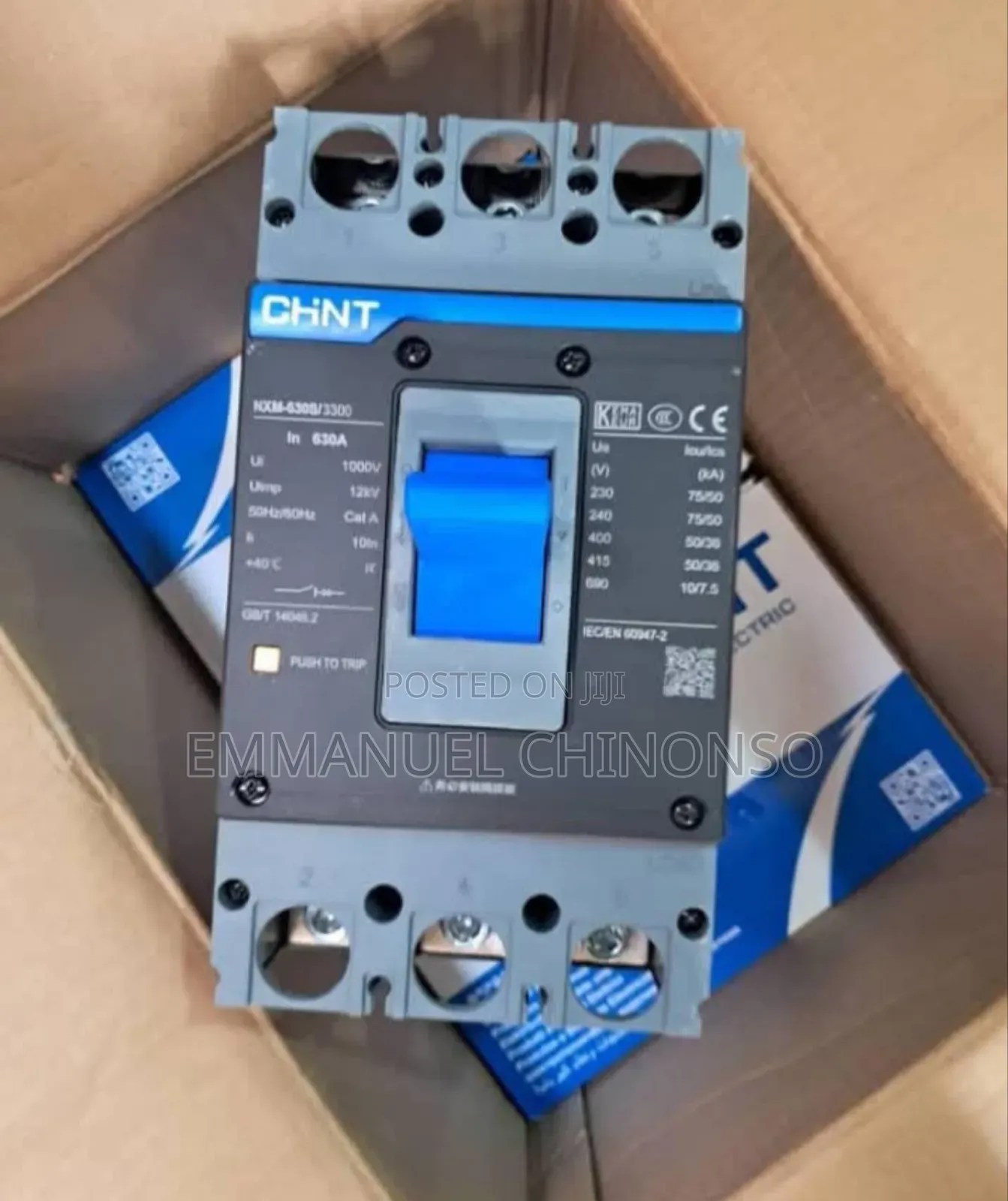 630a 3pole Chint McCb Breaker