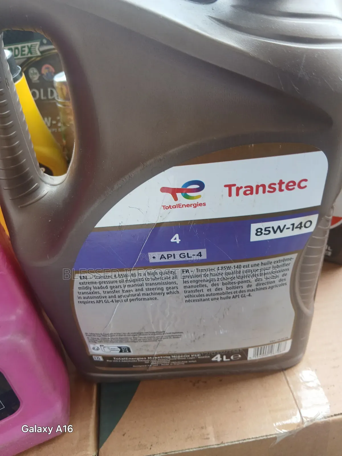 Total Manual Gear Oil 4litres 85w_140