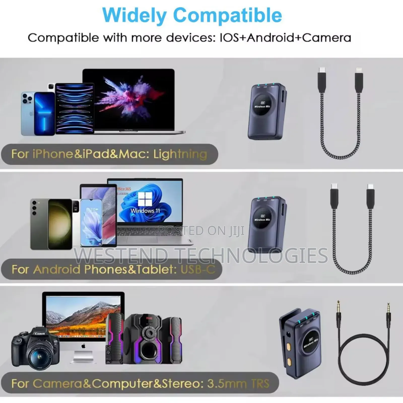 Q8-Cam Button Type Magnetic Wireless Microphone for Phones Cameras Etc