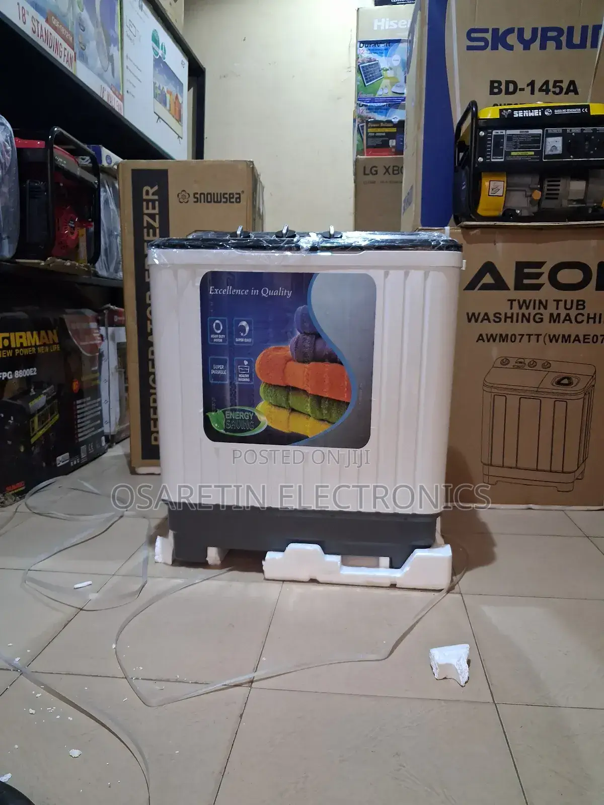 Skyrun Semi Automatic Washing Machine 7kg With One Year Warranty