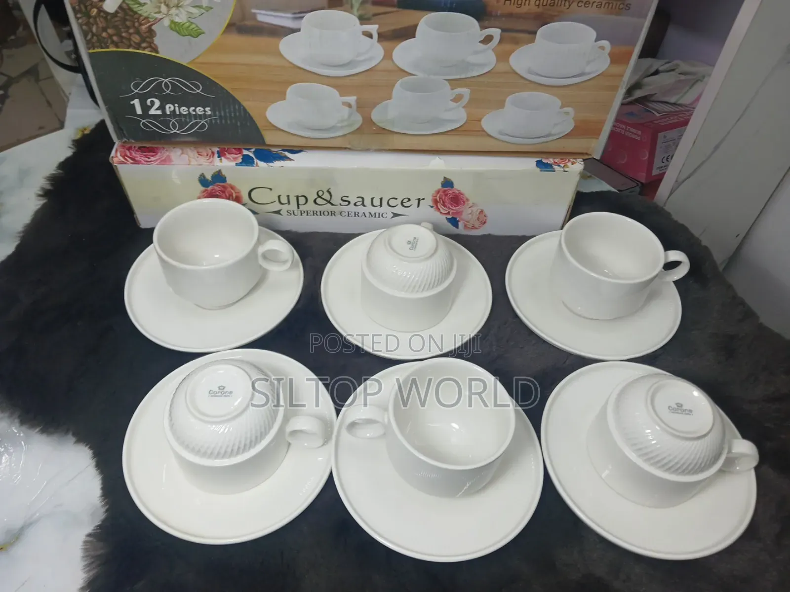 12pcs Tea/Coffee Cup and Saucer