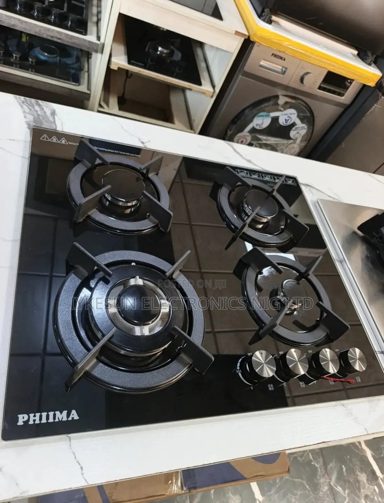 Original Phiima 2025 Design Built-in Cabinet 4 Burners Gas Cooker Hob