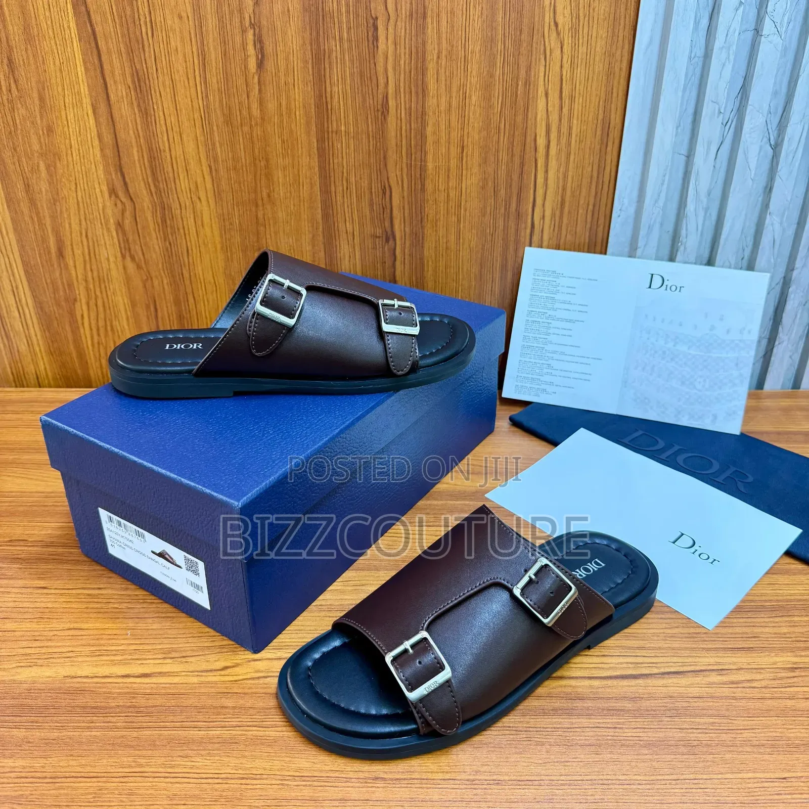 Original Dior Leather Sandals Available in Store