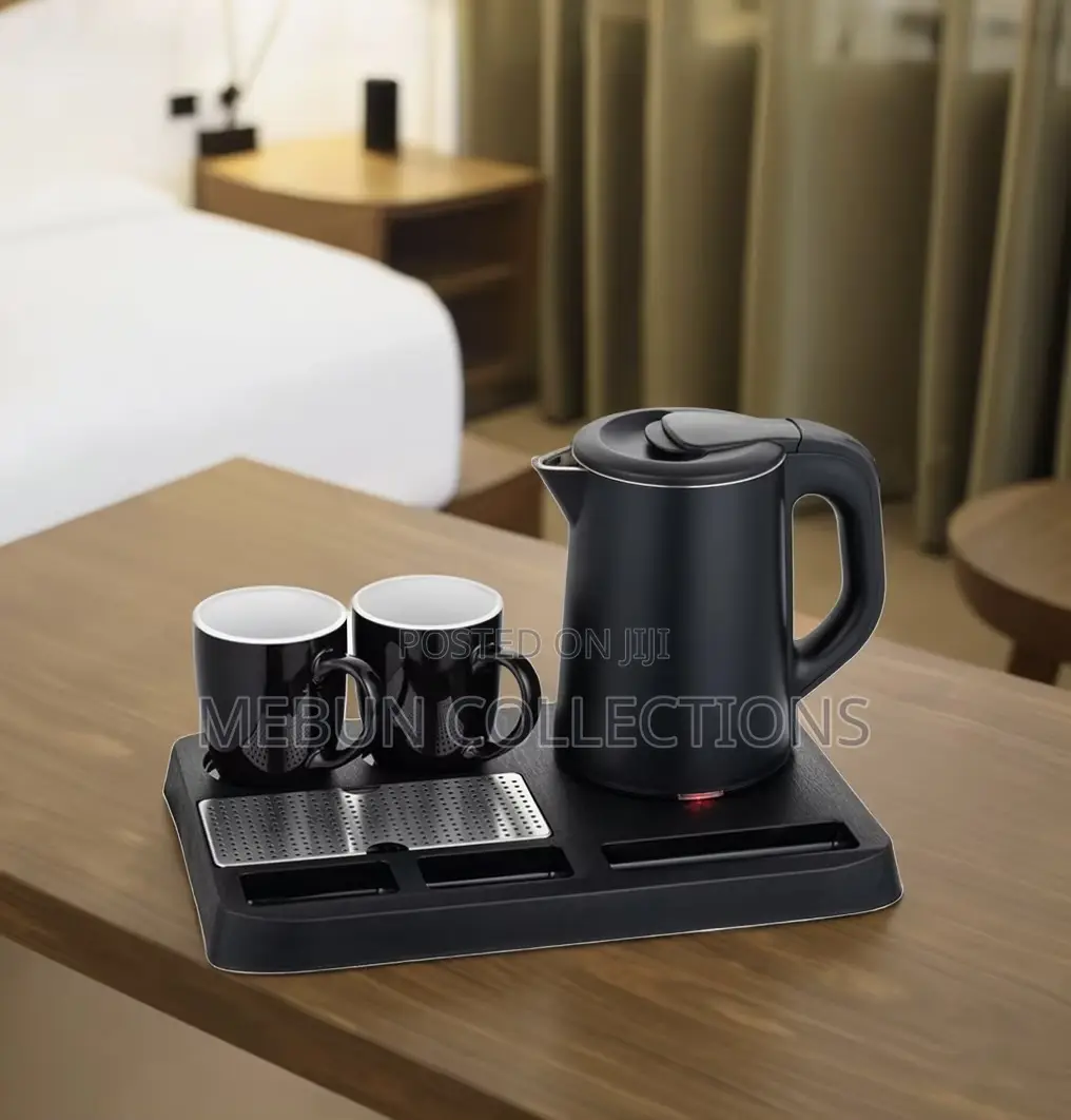 0.8l Hotel Electric Kettle Tray Set Including 2 Cups