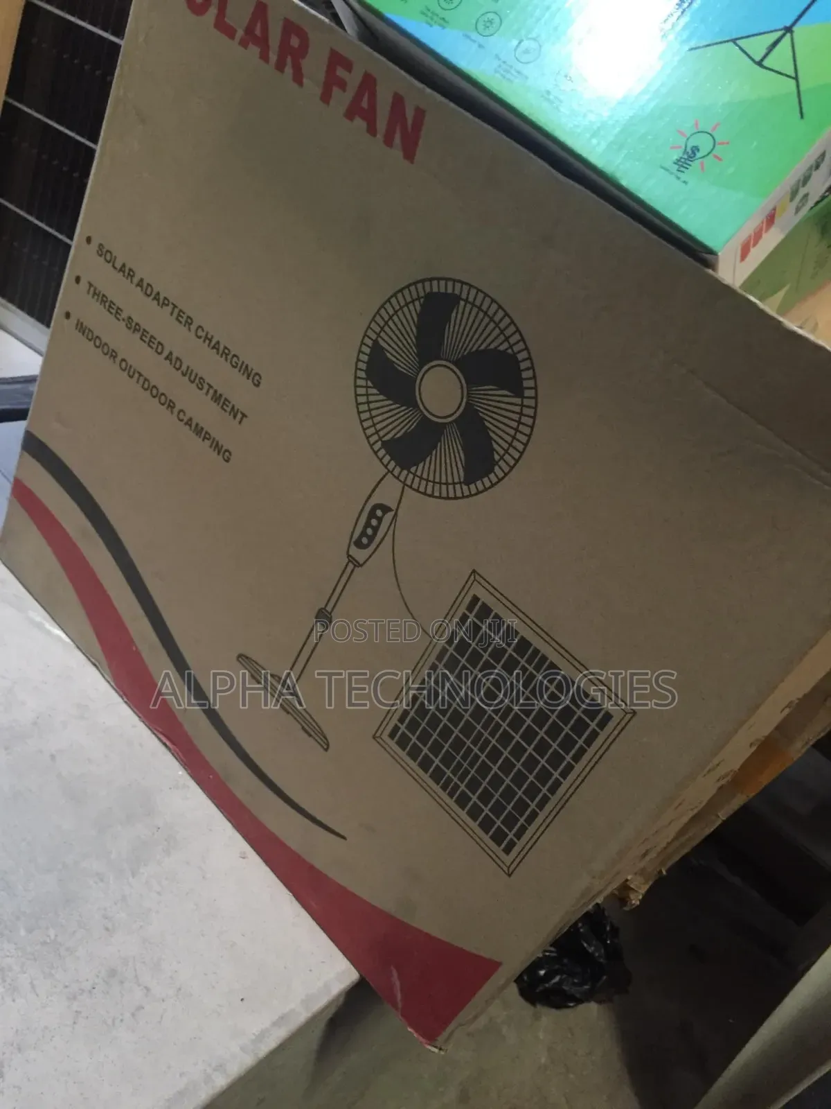 Solar Fan/Rechargeable