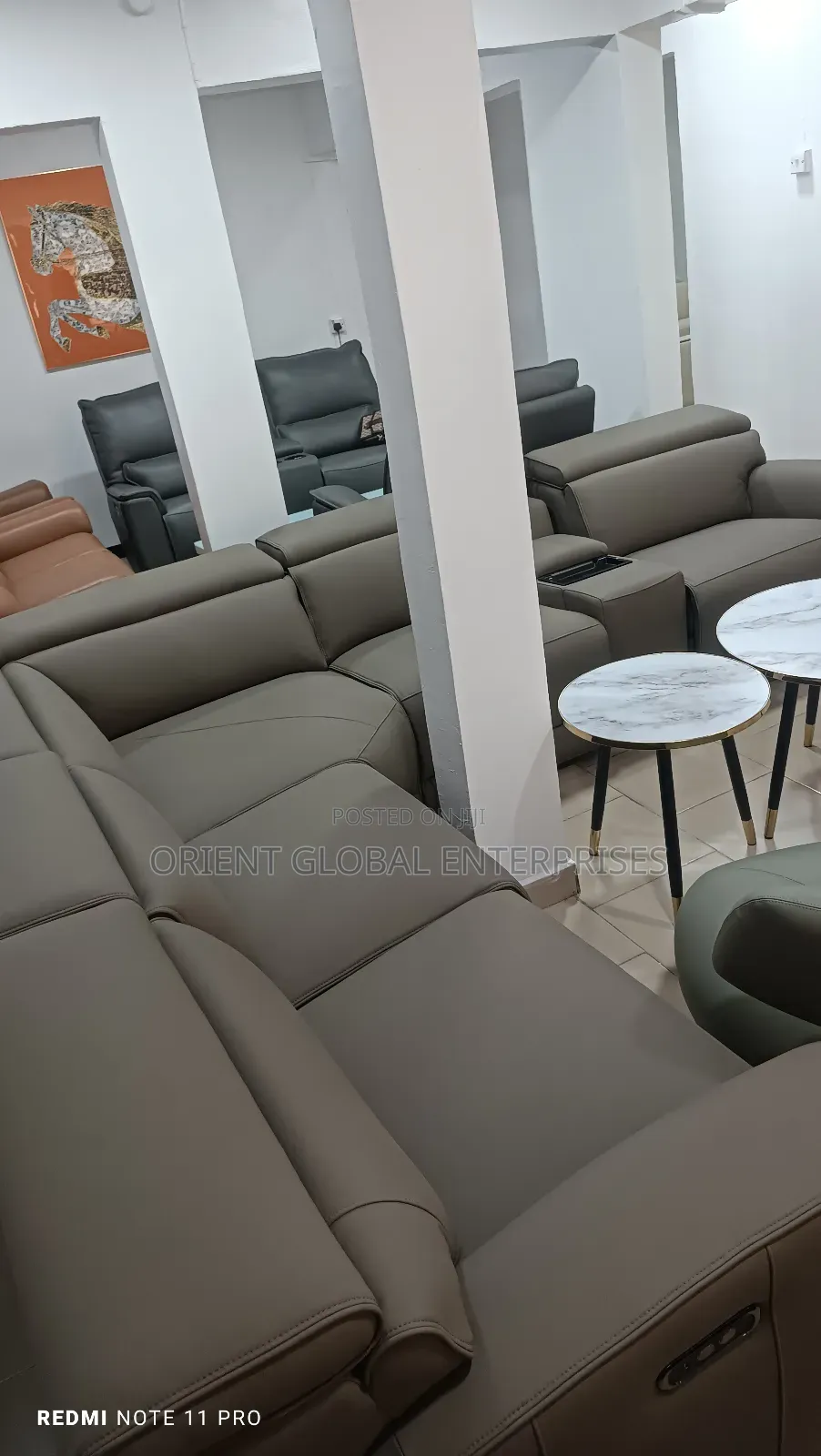 Executive 6 Seater Pure Italian Sofa