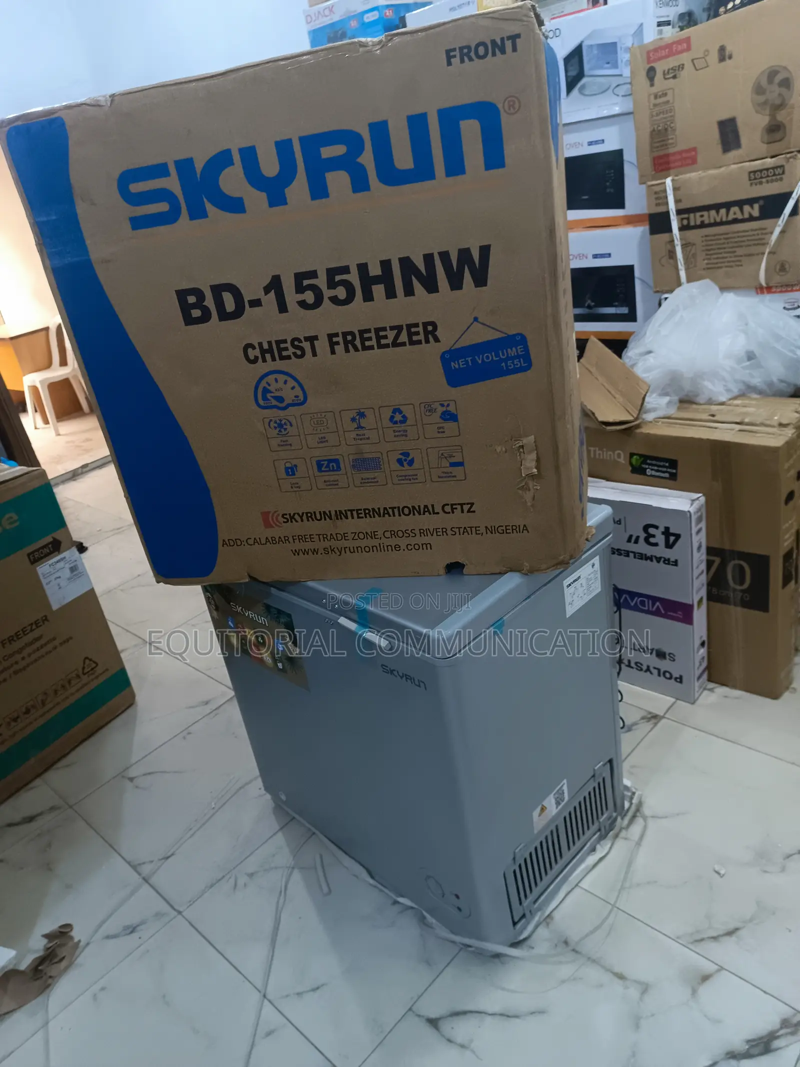 Skyrun Bd-155hnw: Lockable Chest Freezer For Safety