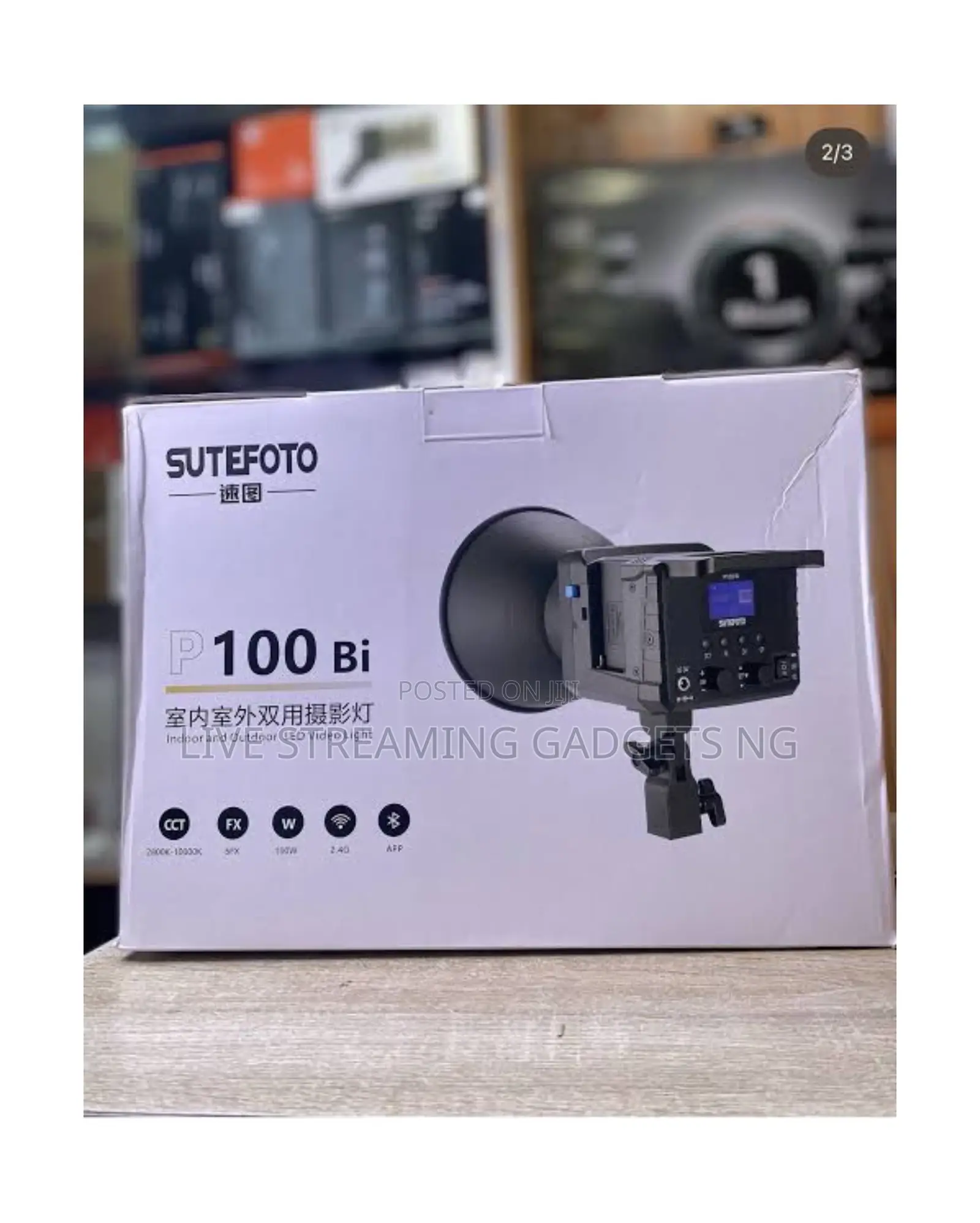 Sutephoto P100bi Pro Led Video Light Complete Set(Battry+Chargr+Stand)