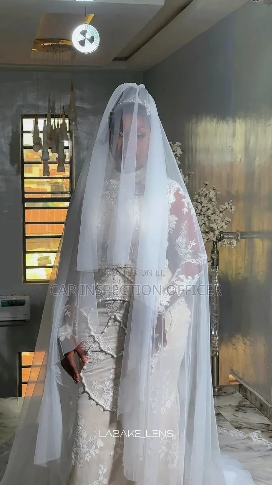 Wedding Gown and Bouquet