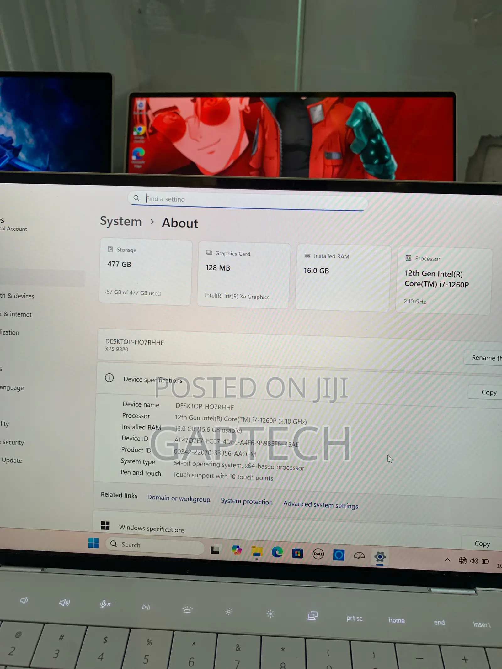 Laptop Dell XPS 13 9320 16GB Intel Core i7 SSD 512GB