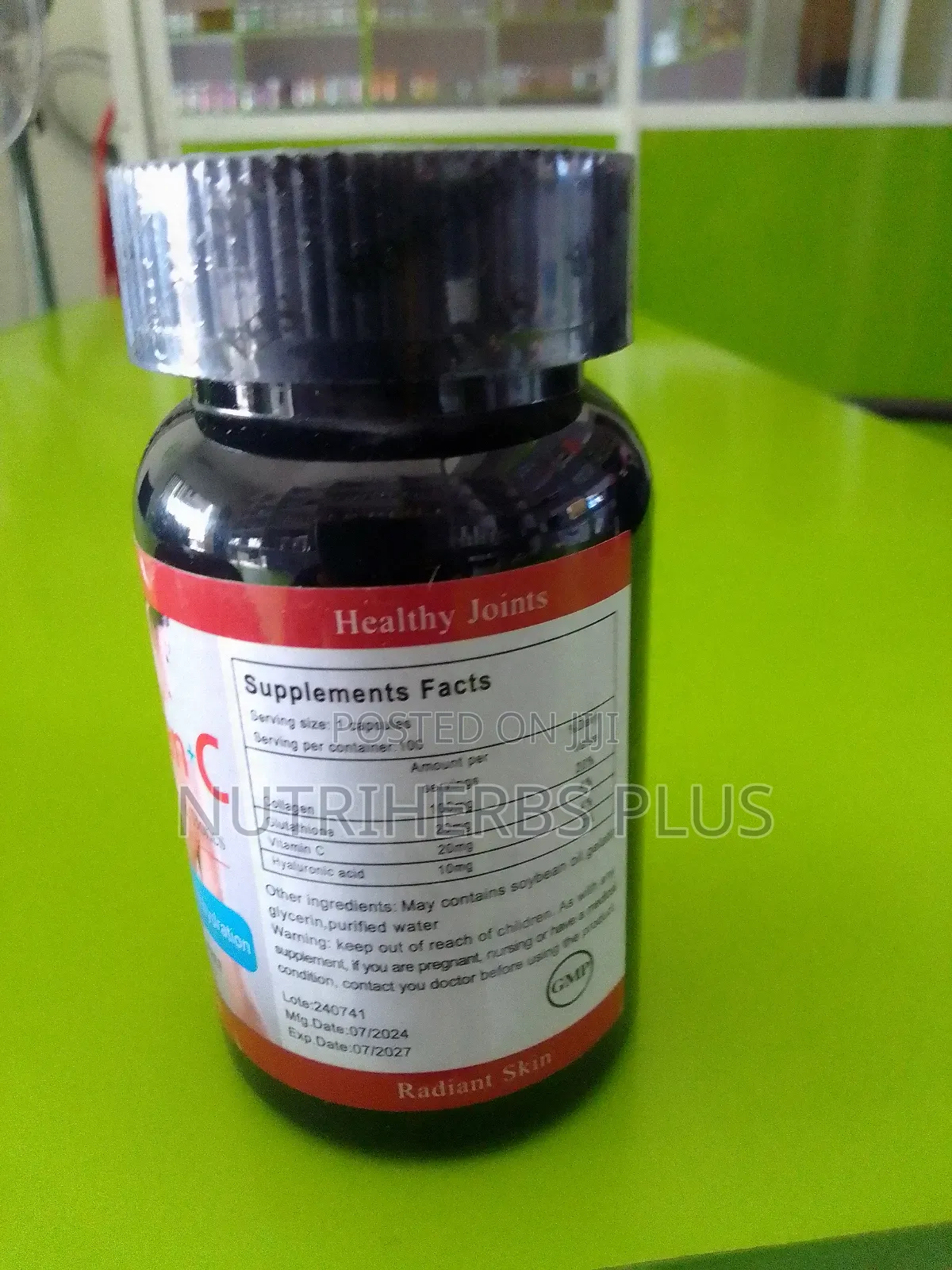 Collagen + C Type 1 2 3 Health and Beauty Supplement -60 Capsules