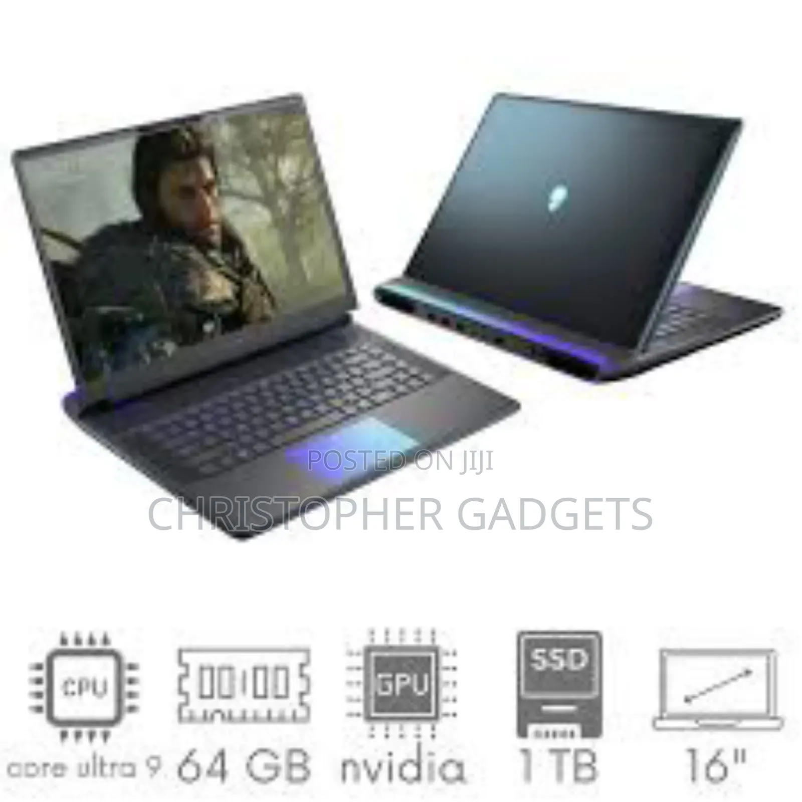 New Laptop Dell Alienware 18 Area-51 32GB Intel Core Ultra 9 SSD 1T