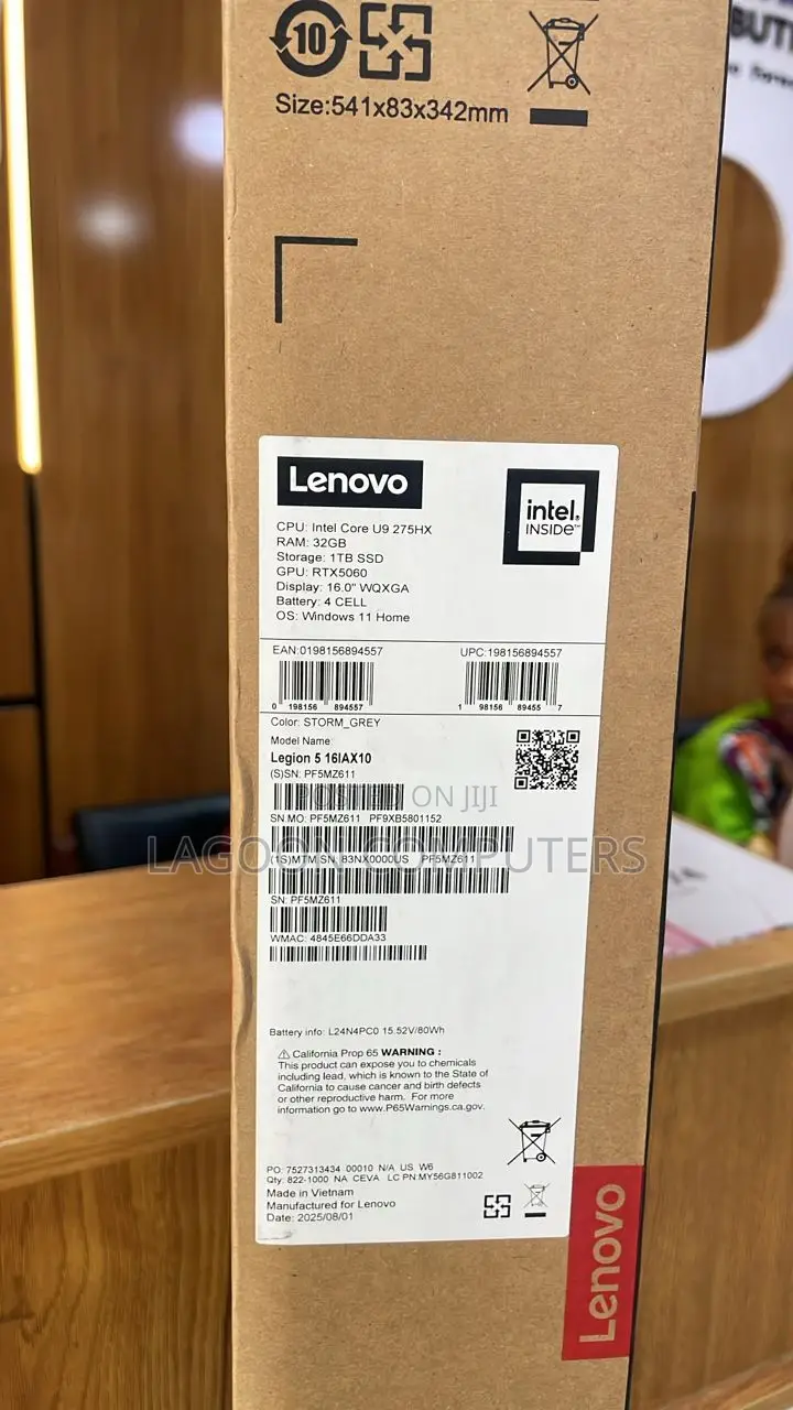 New Laptop Lenovo Legion 5 32GB Intel Core Ultra 9 SSD 1T