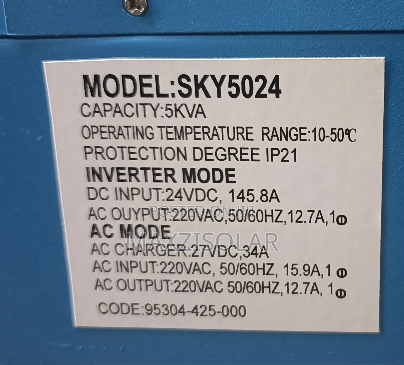 5kva Pz Hybrid Inverter