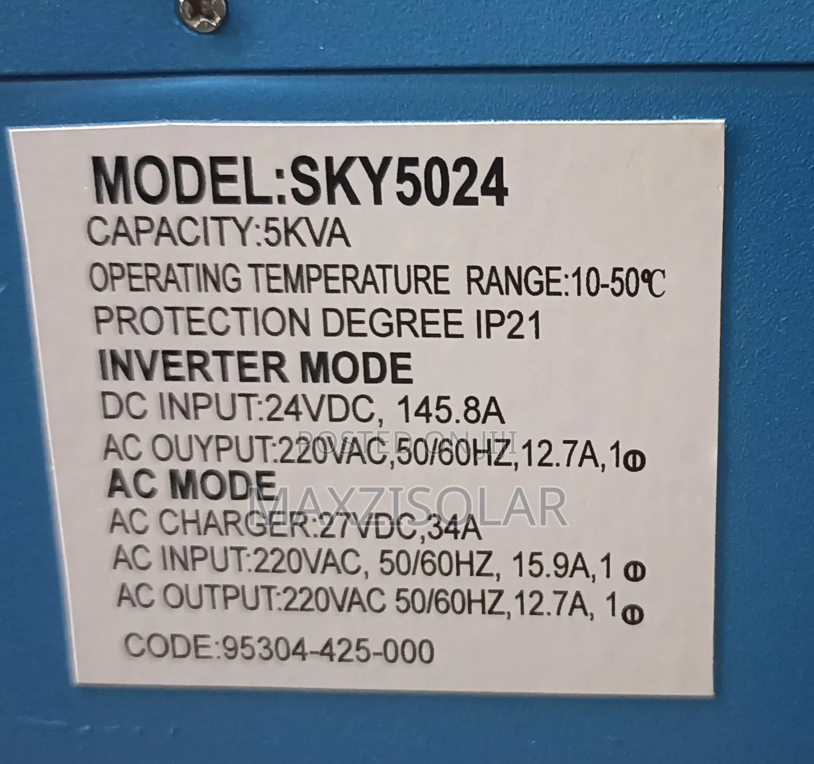 5kva Pz Hybrid Inverter