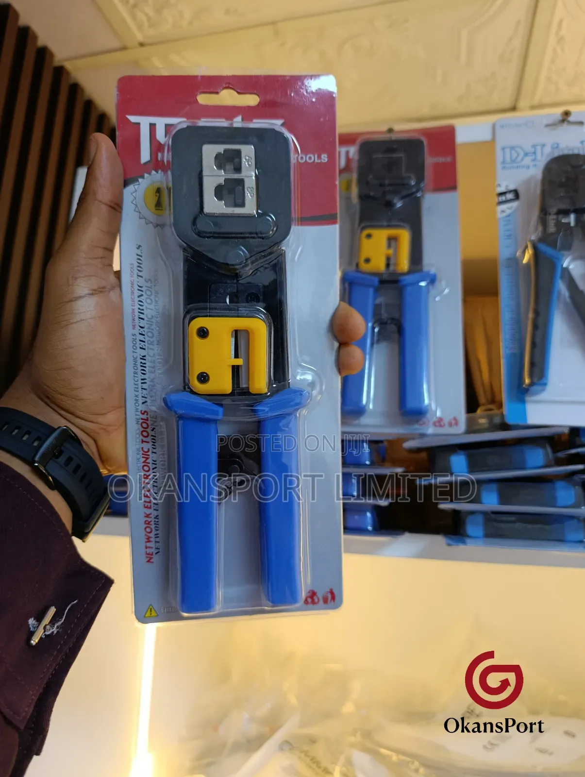 Ez Crimping Tool Pass-Through Rj45 Cat6 / Cat7 Silver Network Crimper