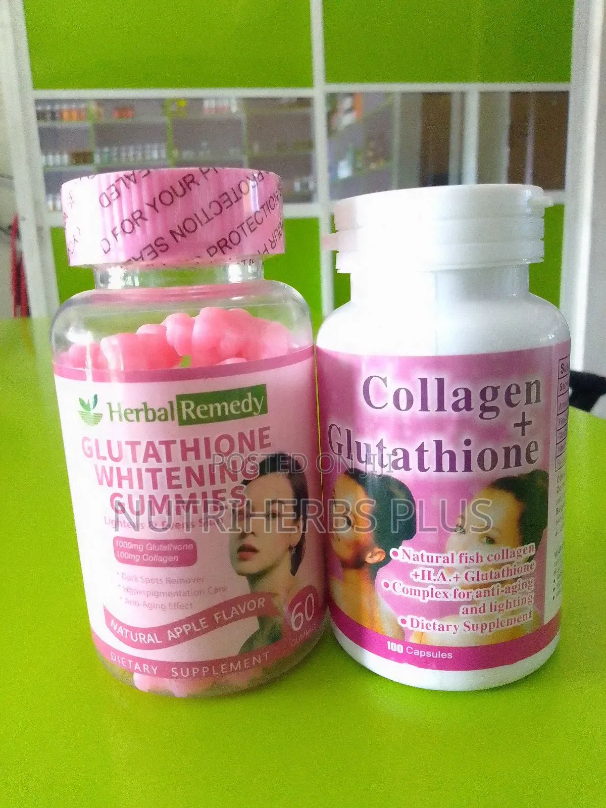 Glutathione Whitening Gummies+ Collagen+Glutathione:For Skin Whitening