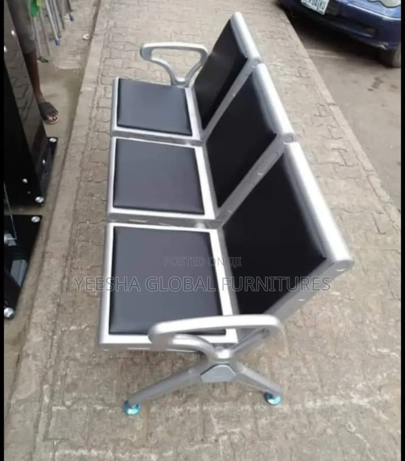 3in1 Heavy Duty Waiting Chair Extremely Heavy Metal