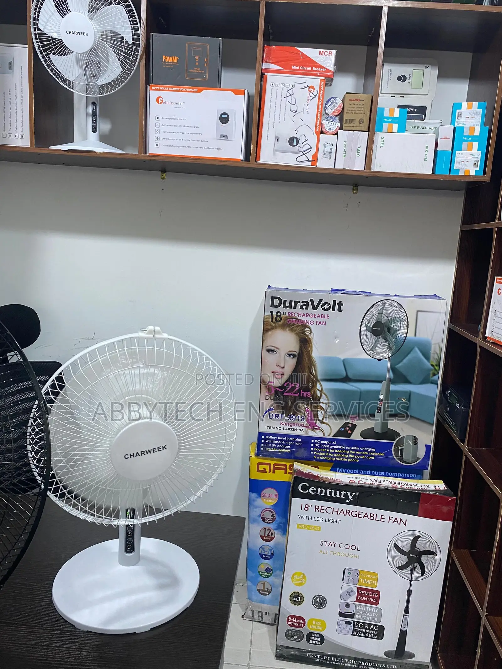 18” Century Rechargeable Standing Fan