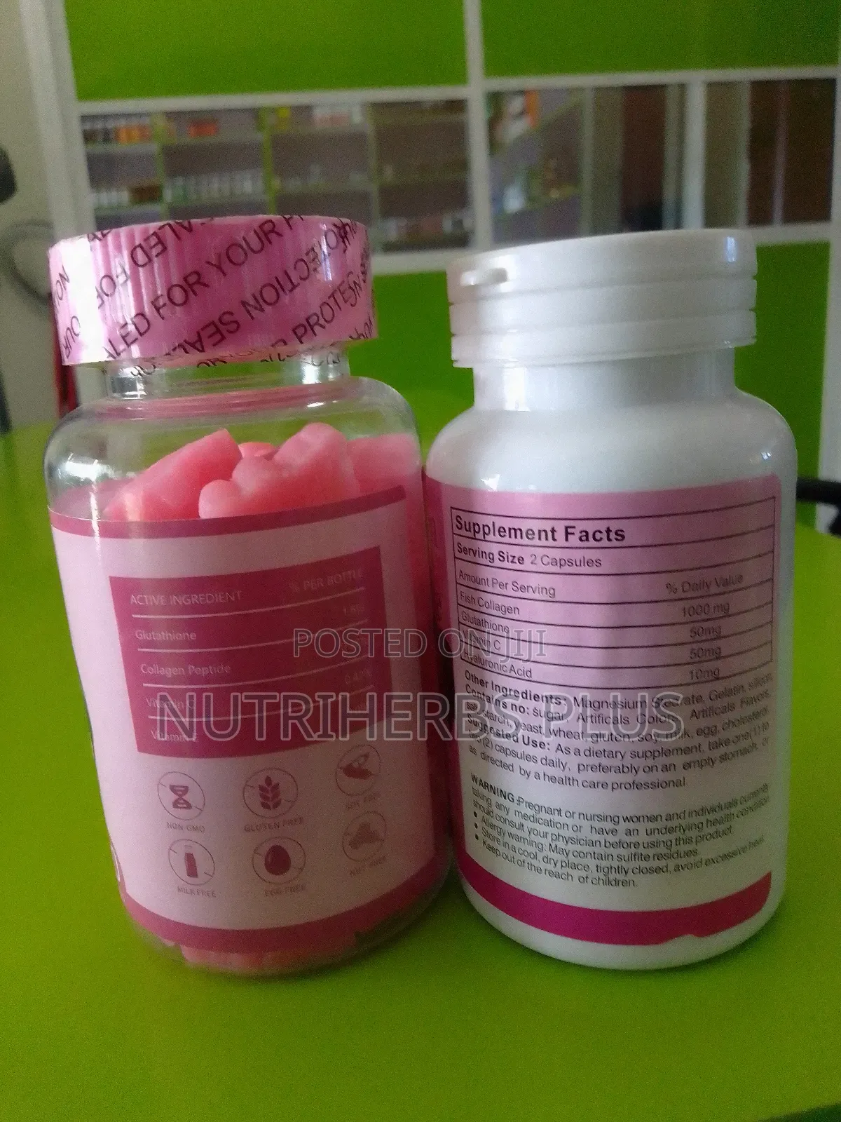 Herbal Remedy Glutathione Whitening Gummies+Collagen+ Glutathione Caps