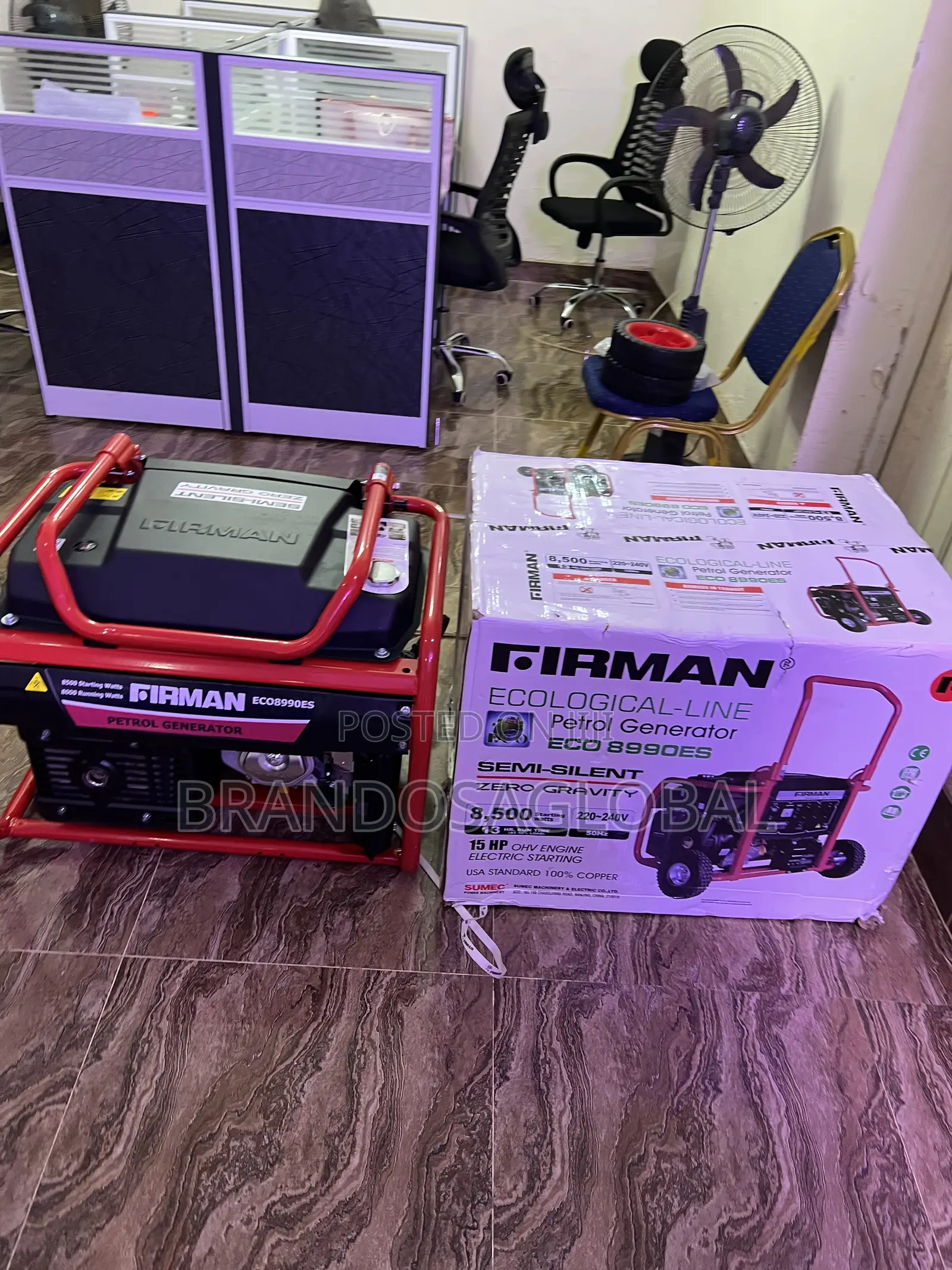Firman 6.0kva Electric Start Generator – Eco8990es With Warranty