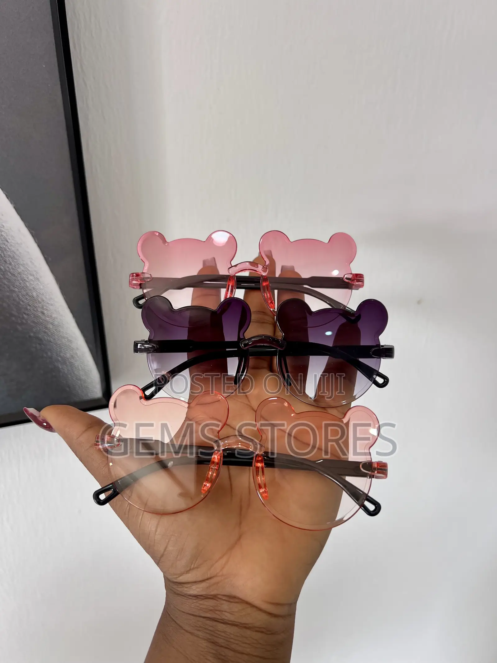 Adorable Bear-Shaped Children's Sunglasses - Uv Protection Included!