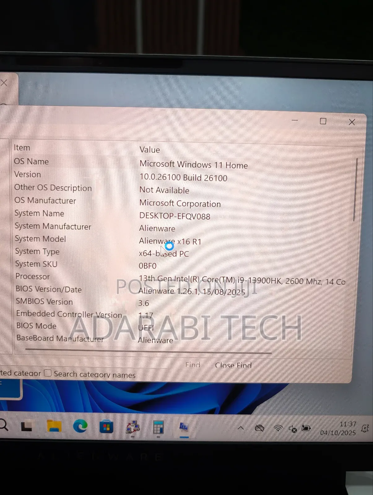 Laptop Dell Alienware X16 R1 32GB Intel Core I9 SSD 2T