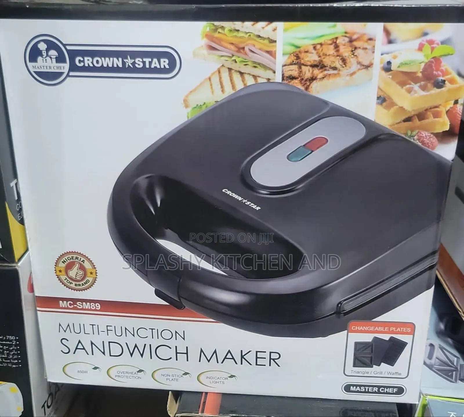 Crown Star 3 in 1 Sandwich Maker