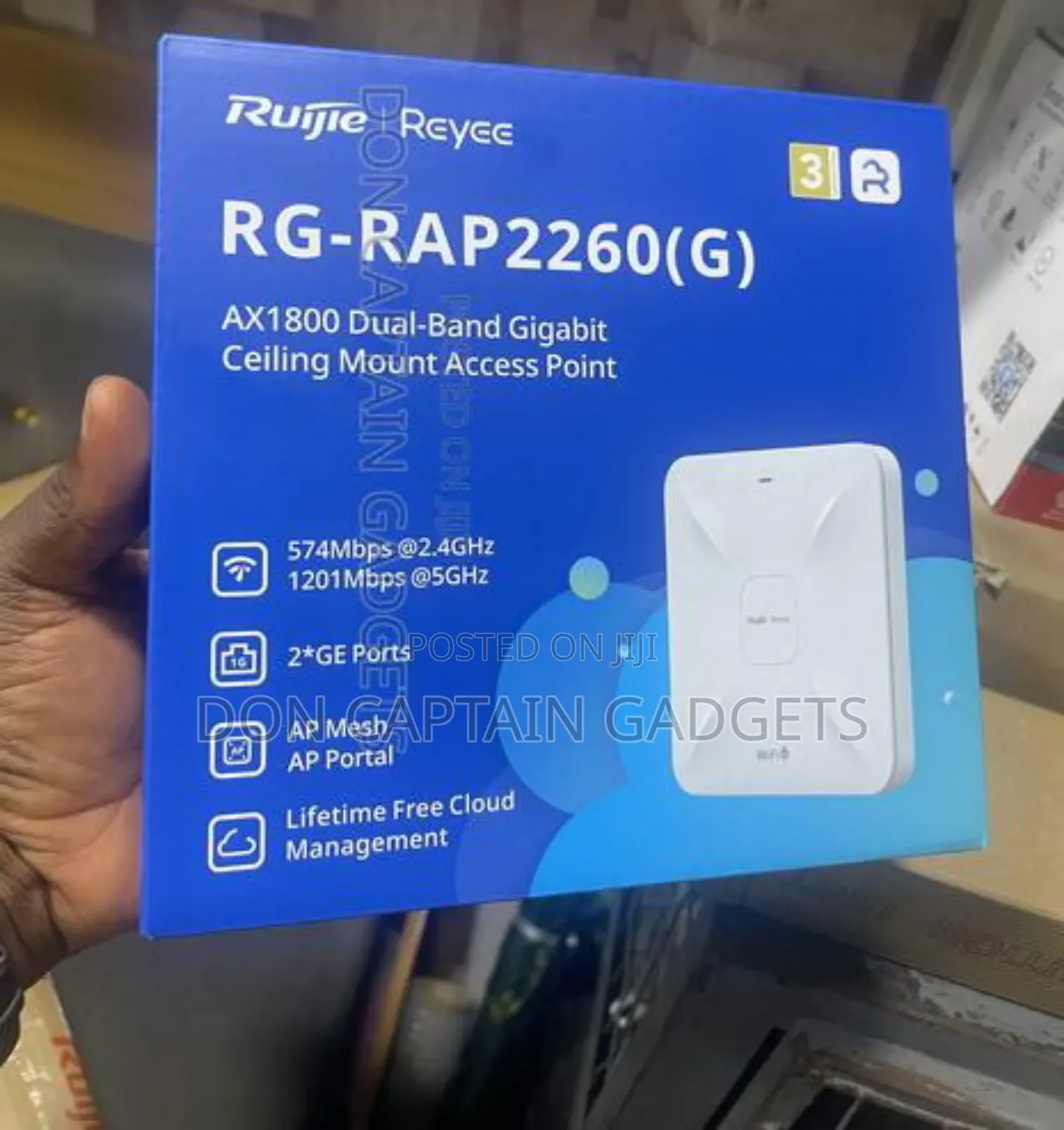 Ceiling Mount Access Point Rg-Rap2260 (G) Ax1800 Dual Band Gigabit