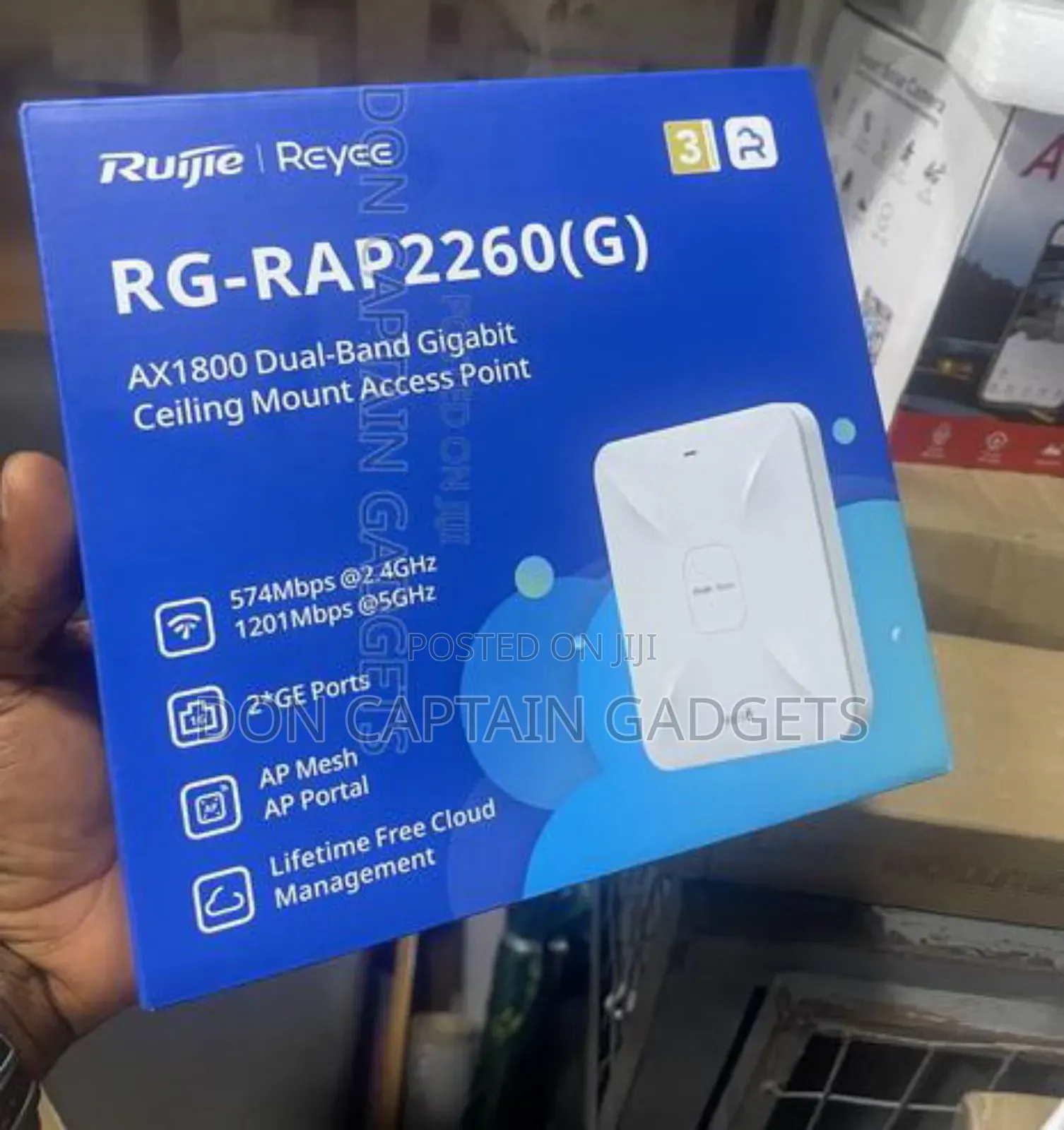 Ceiling Mount Access Point Rg-Rap2260 (G) Ax1800 Dual Band Gigabit