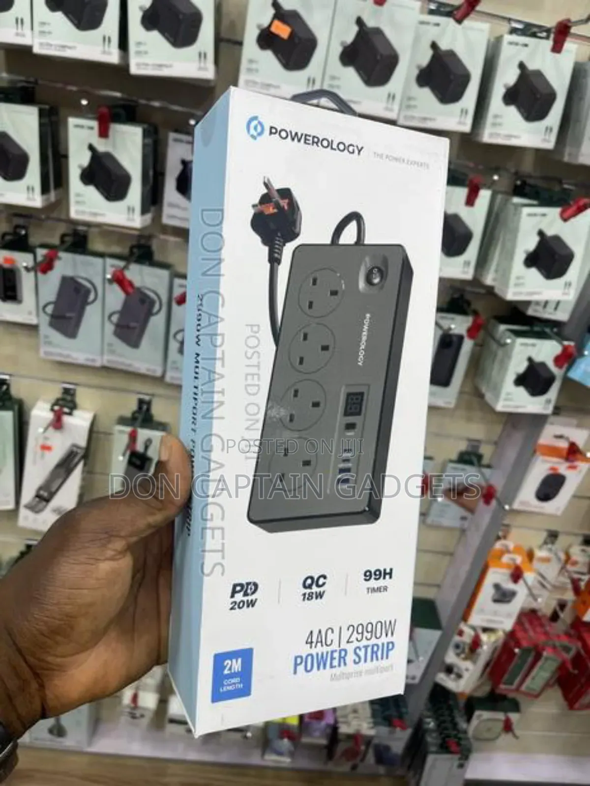 Powerology 4ac 2990w Power Strip -
