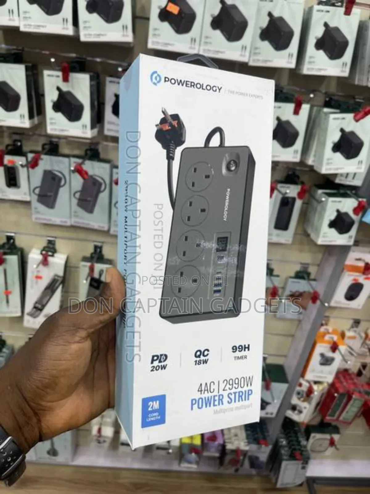 Powerology 4ac 2990w Power Strip -