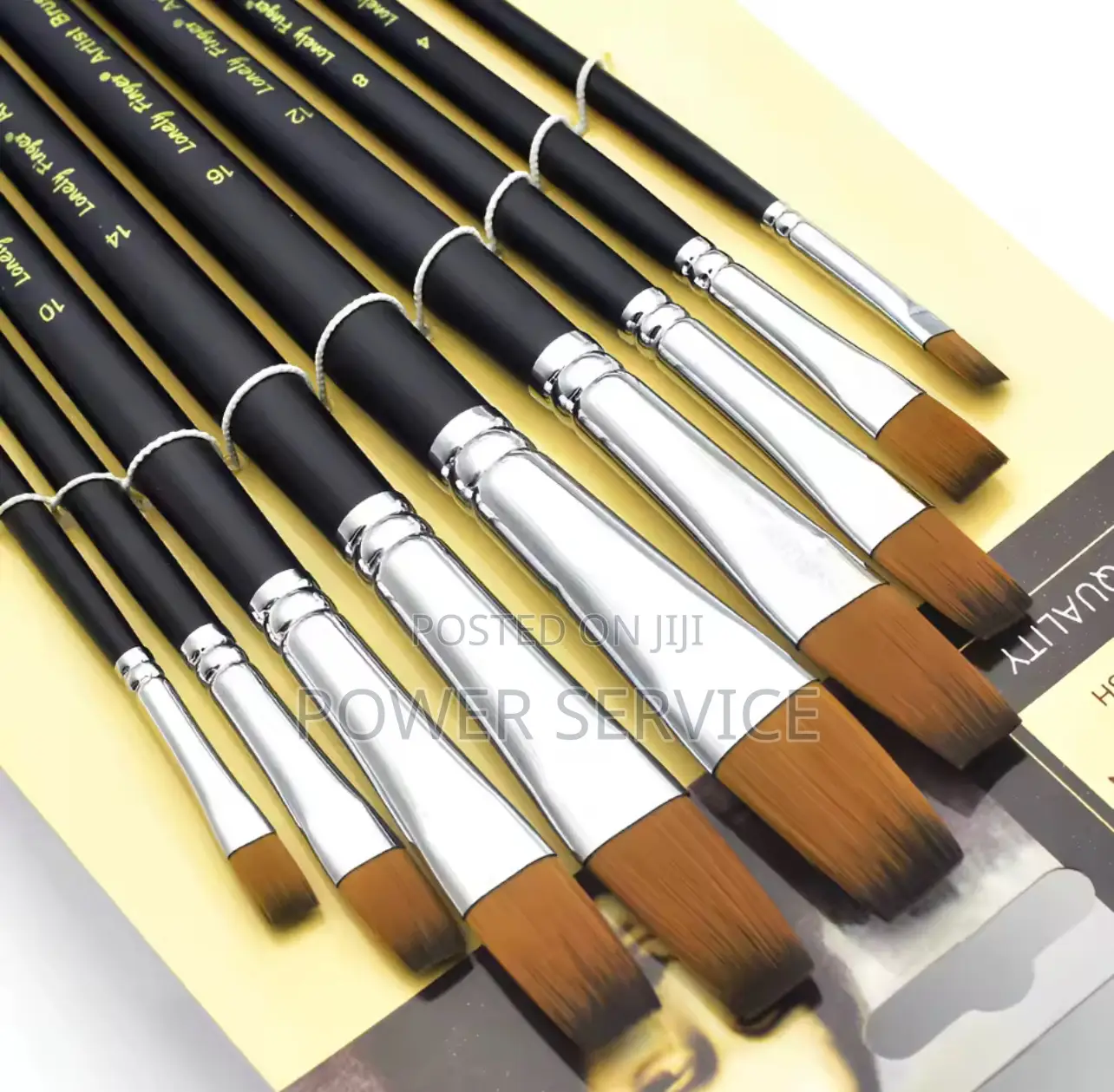 9pcs Paint Brushes for Acrylic, Painting Paintbrushes Flat