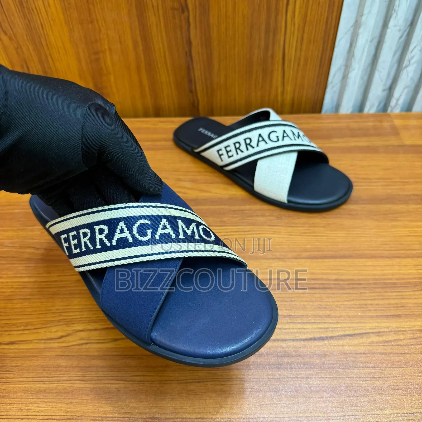 Original Italian Salvatore Ferragamo Slippers Available in Store
